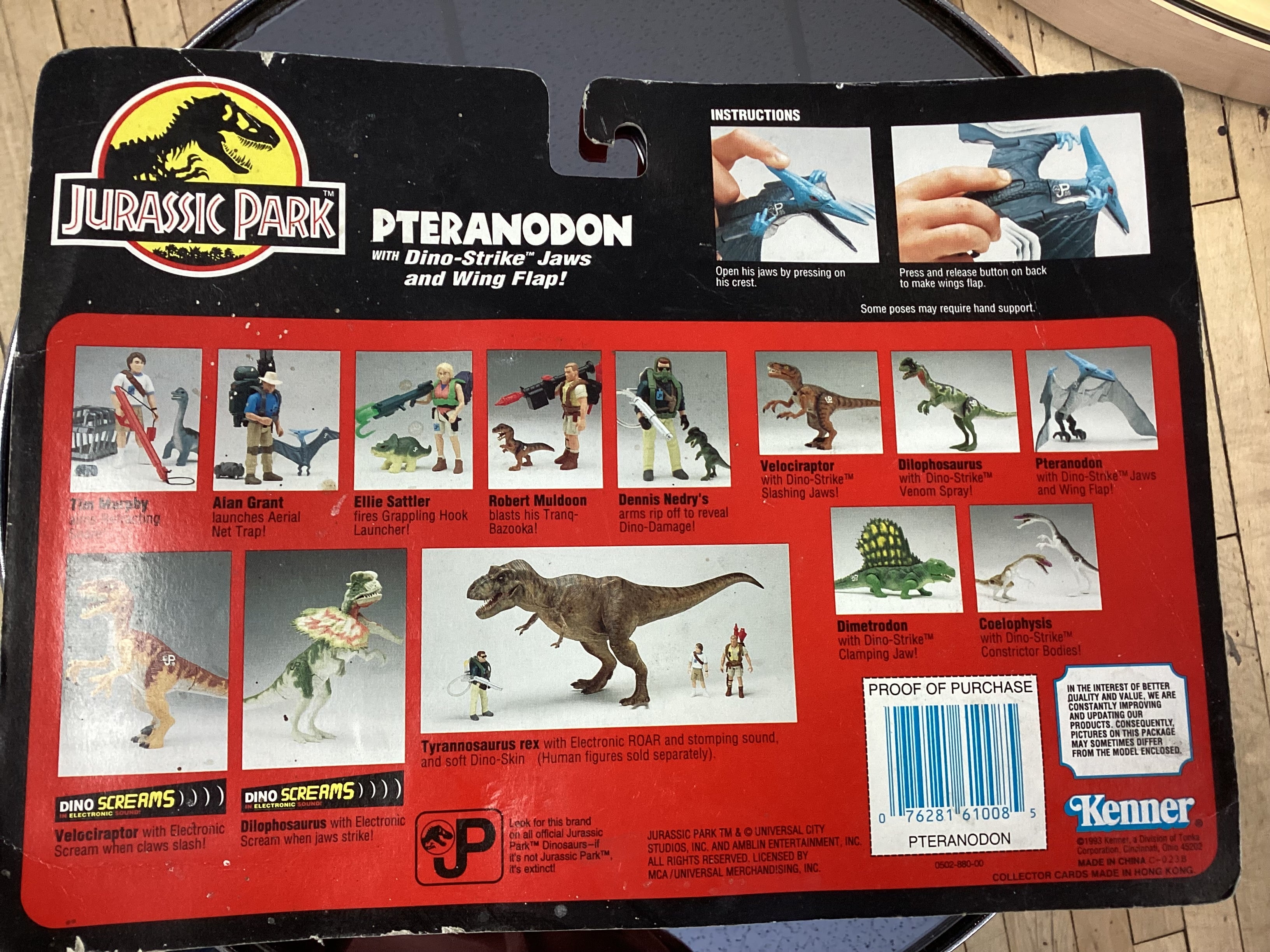 Jurassic Park - Pteranodon Dino by Kenner 1993