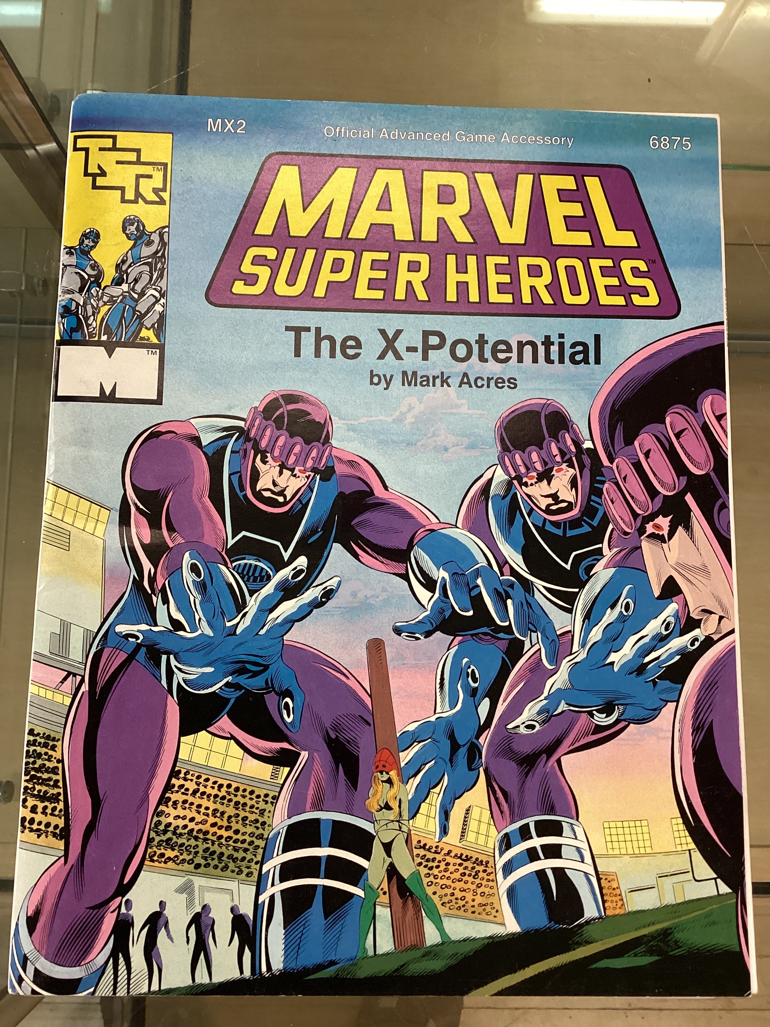 Marvel Superheroes Official Advanced Game Accessory: The X-Men Potential Acres MX2 Comic Book