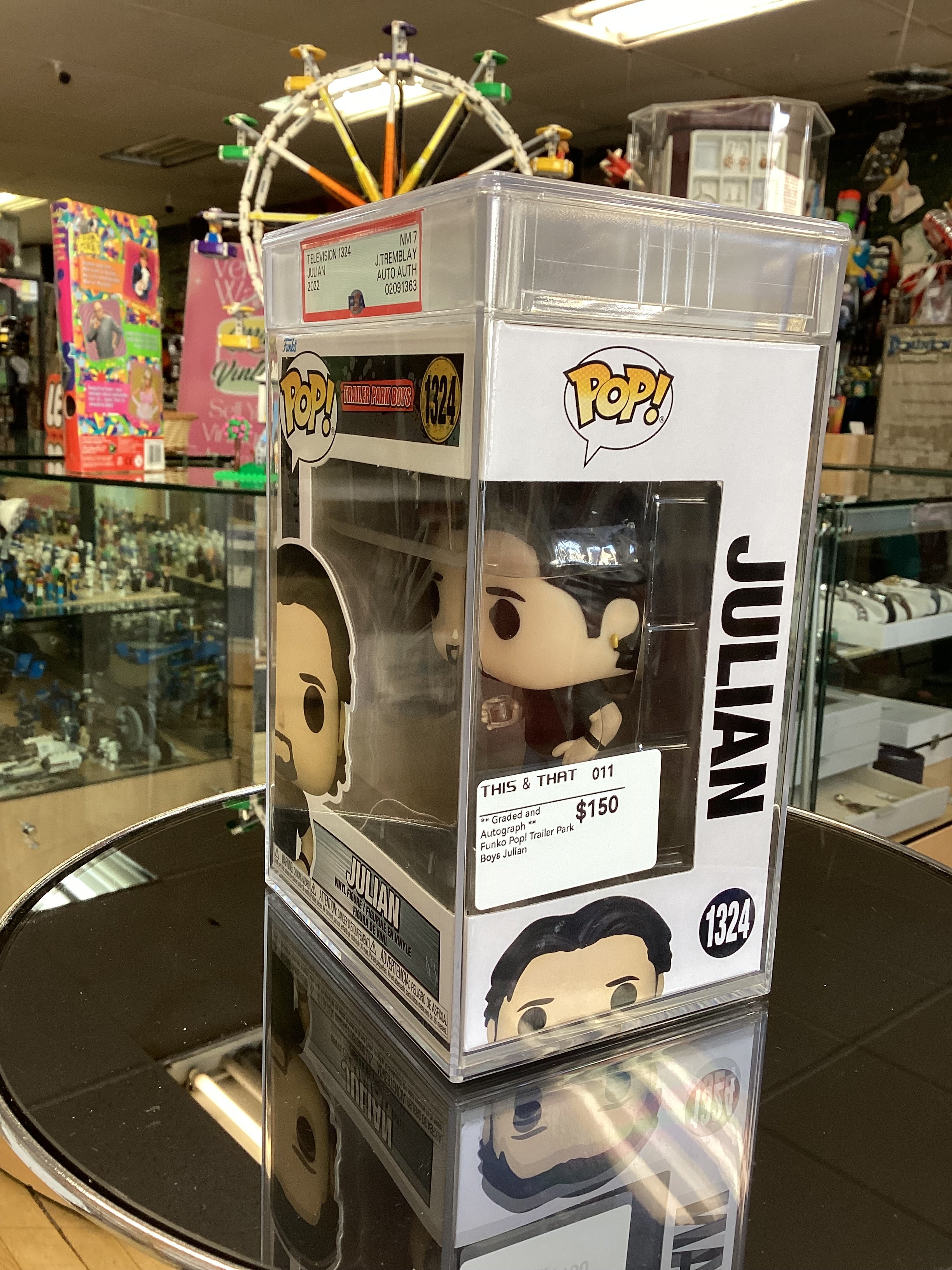 Funko Pop Trailer Park Boys - Julian - Graded + Signed