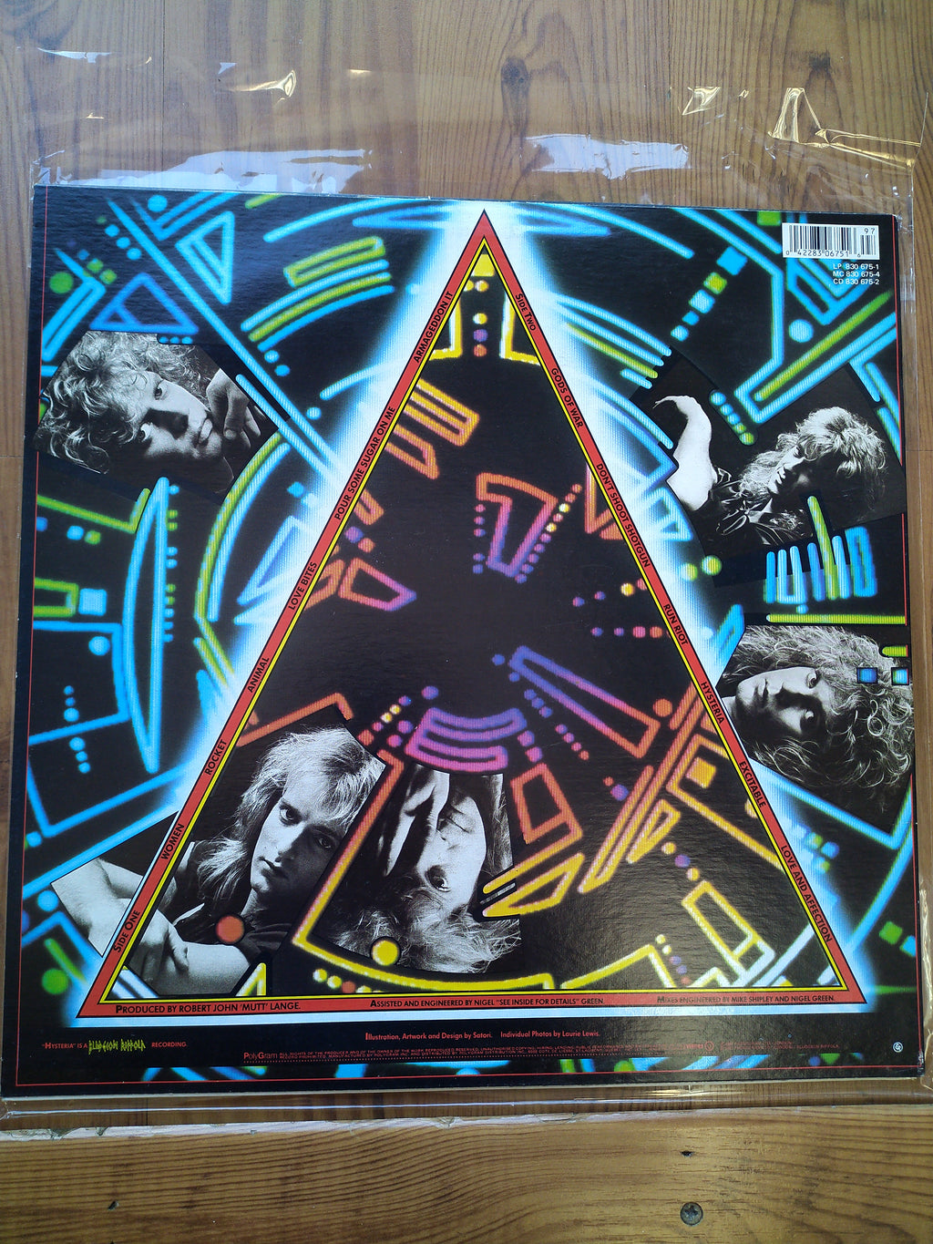 Def Leppard Hysteria Record Album