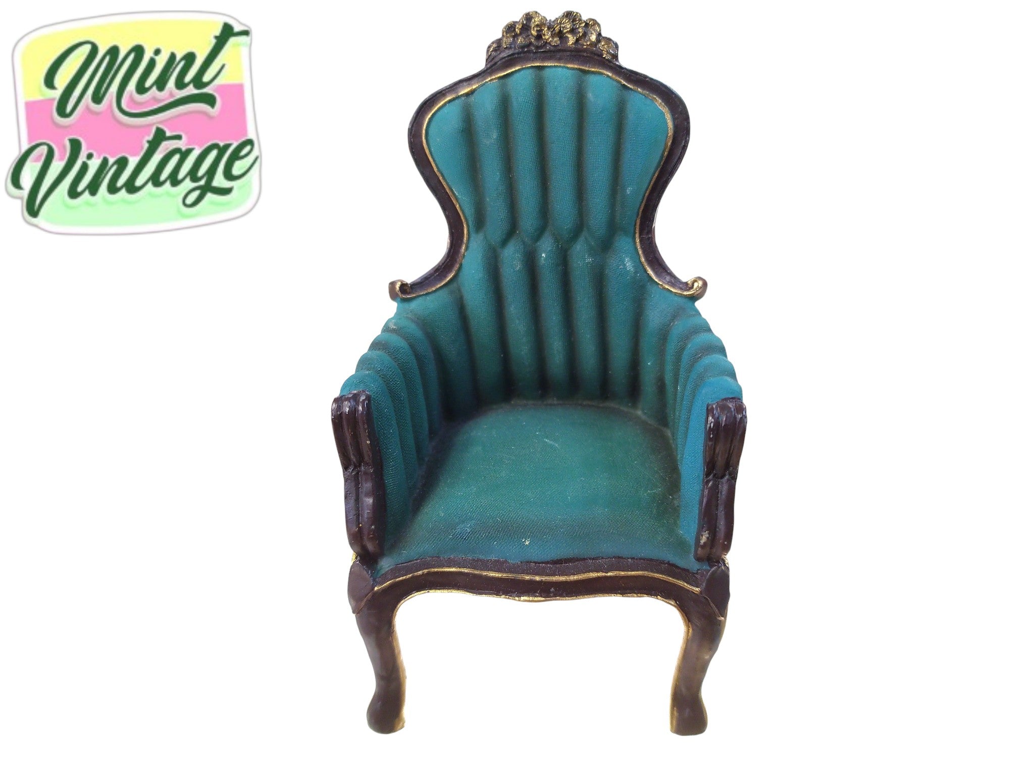 FML 98 Green Chair - Vintage Miniature Collectible