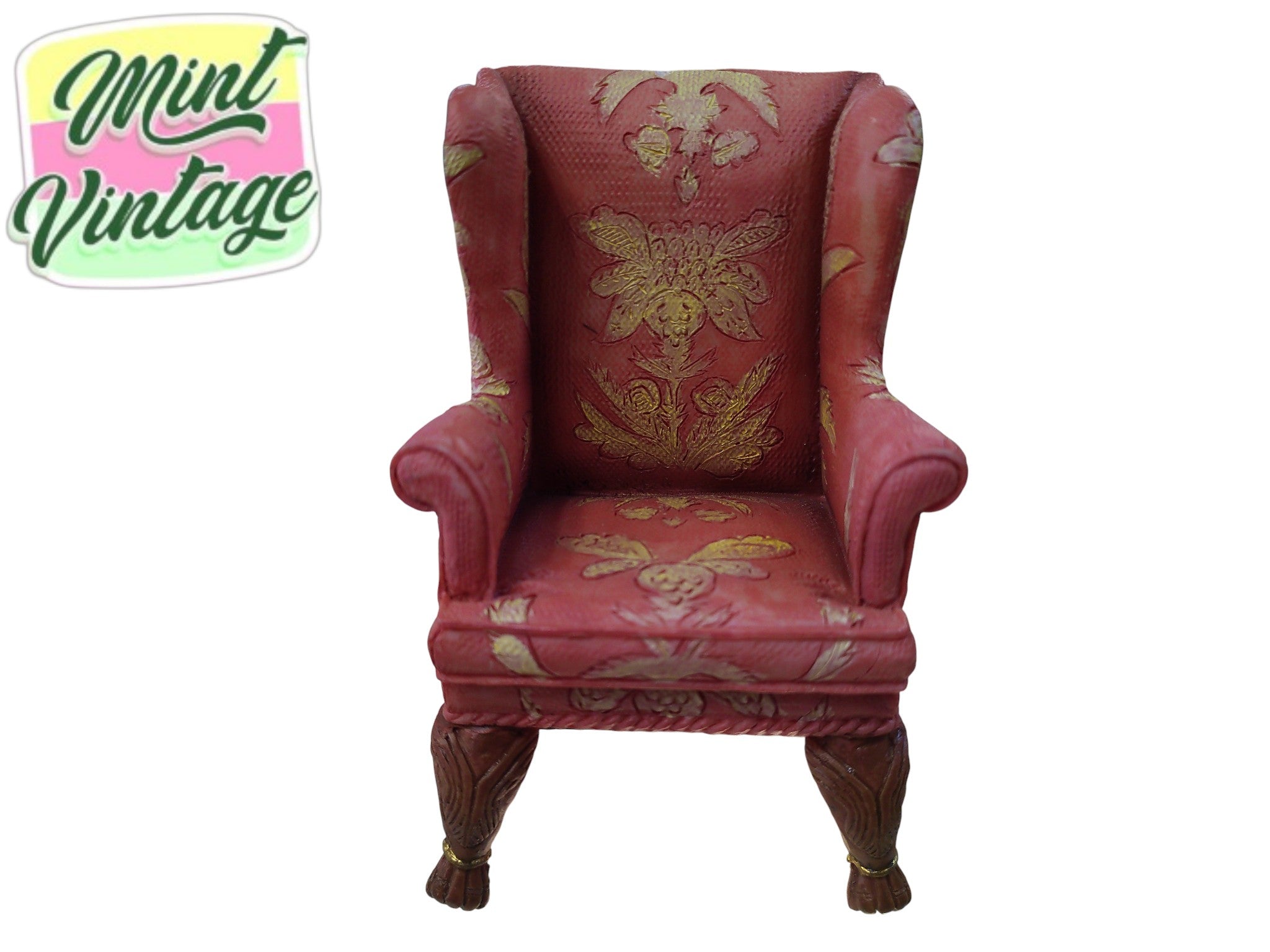 FML 98 Red Chair - Vintage Miniature Collectible