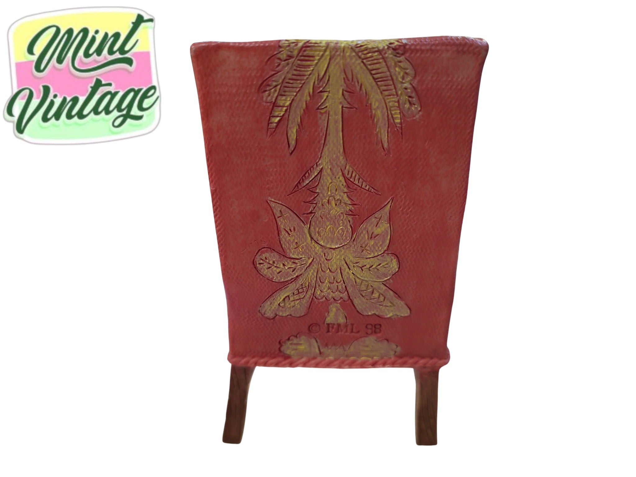 FML 98 Red Chair - Vintage Miniature Collectible