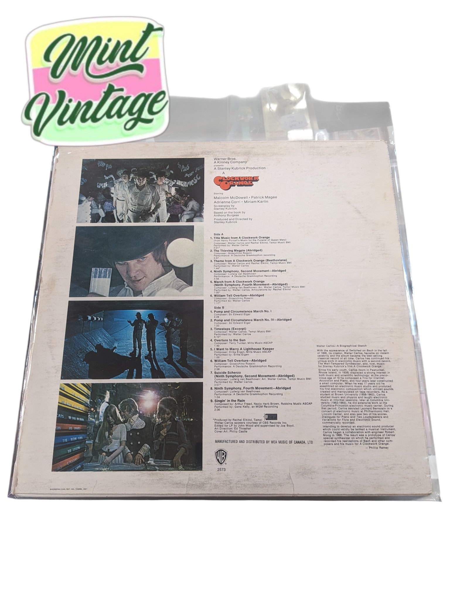 A Clockwork Orange - Original Motion Picture Soundtrack Vinyl