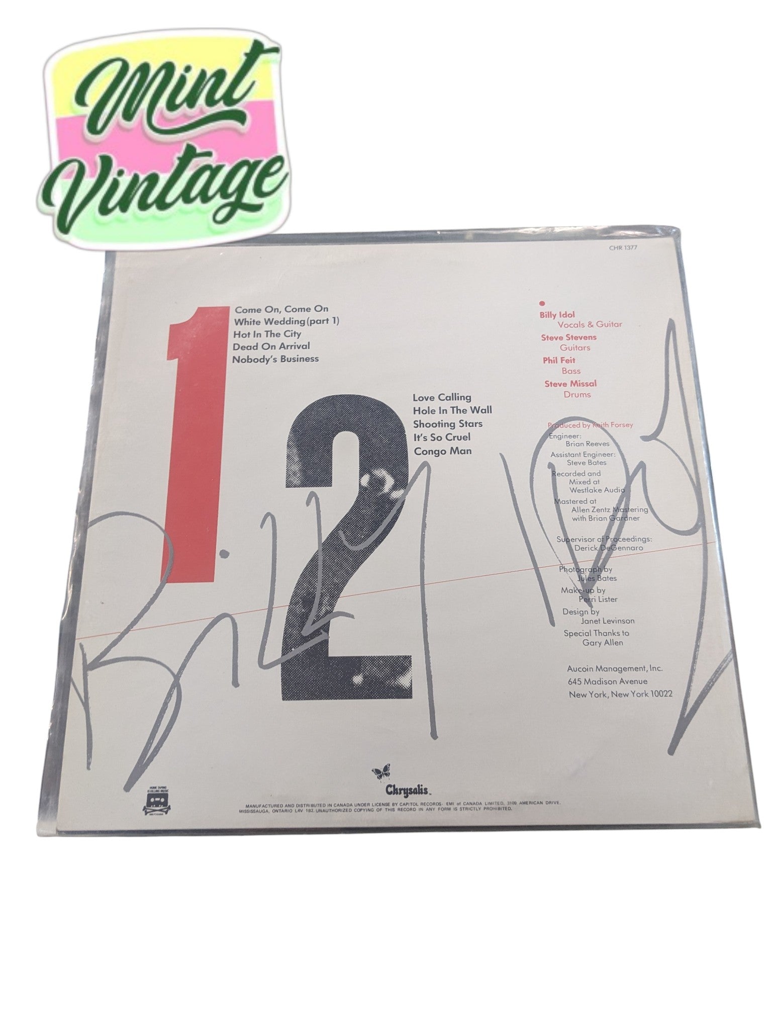 Billy Idol - Billy Idol Vinyl Album